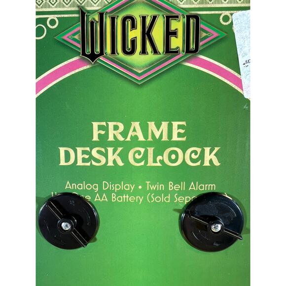 NEW Wicked PINK Glinda Frame Wall Clock Good Witch - Picture 11 of 11